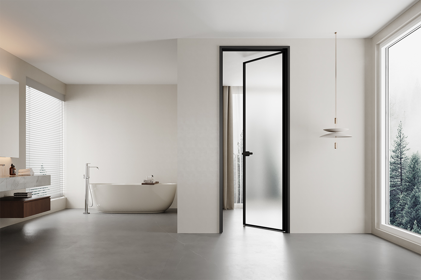 美度·GDM60A時尚窄邊平開門