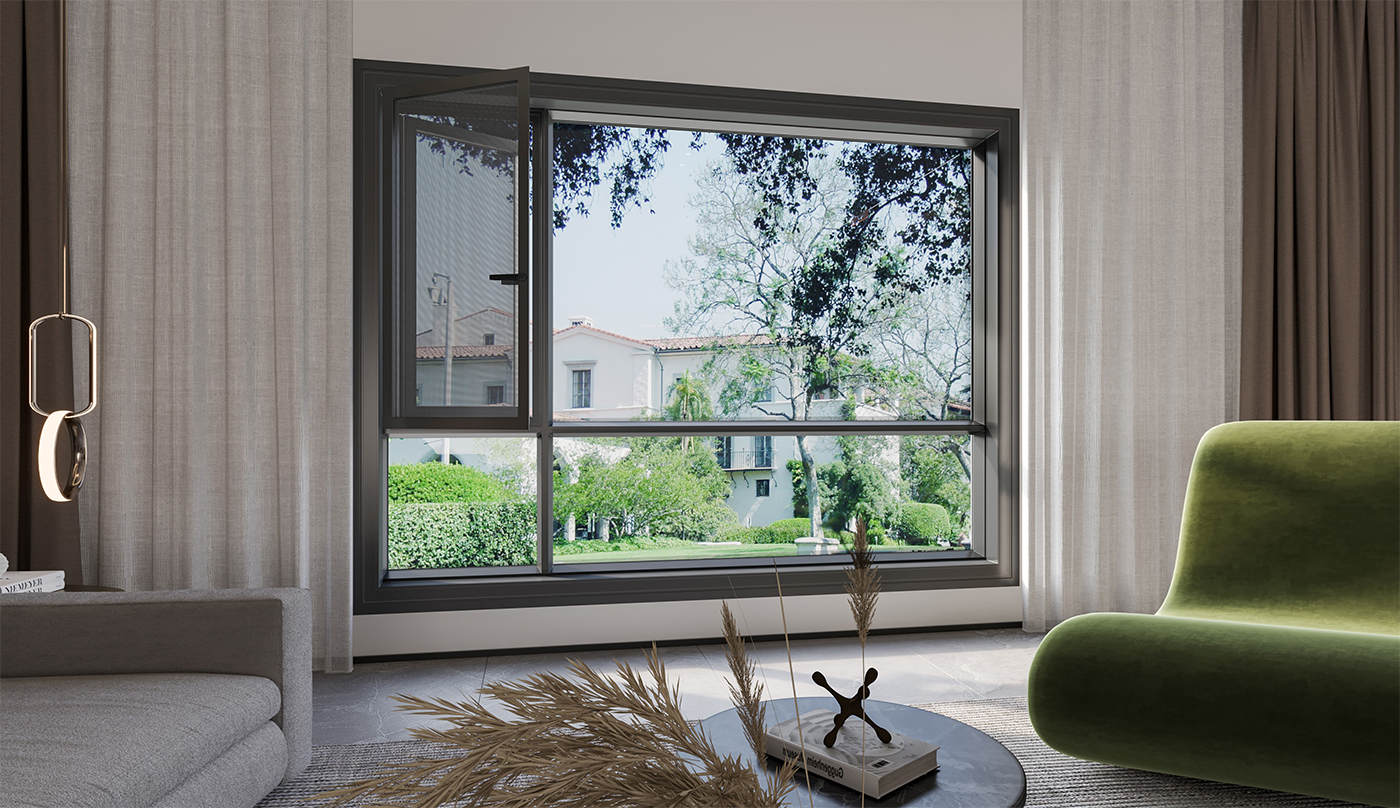 美度·GD118A時(shí)尚窄邊外平開窗