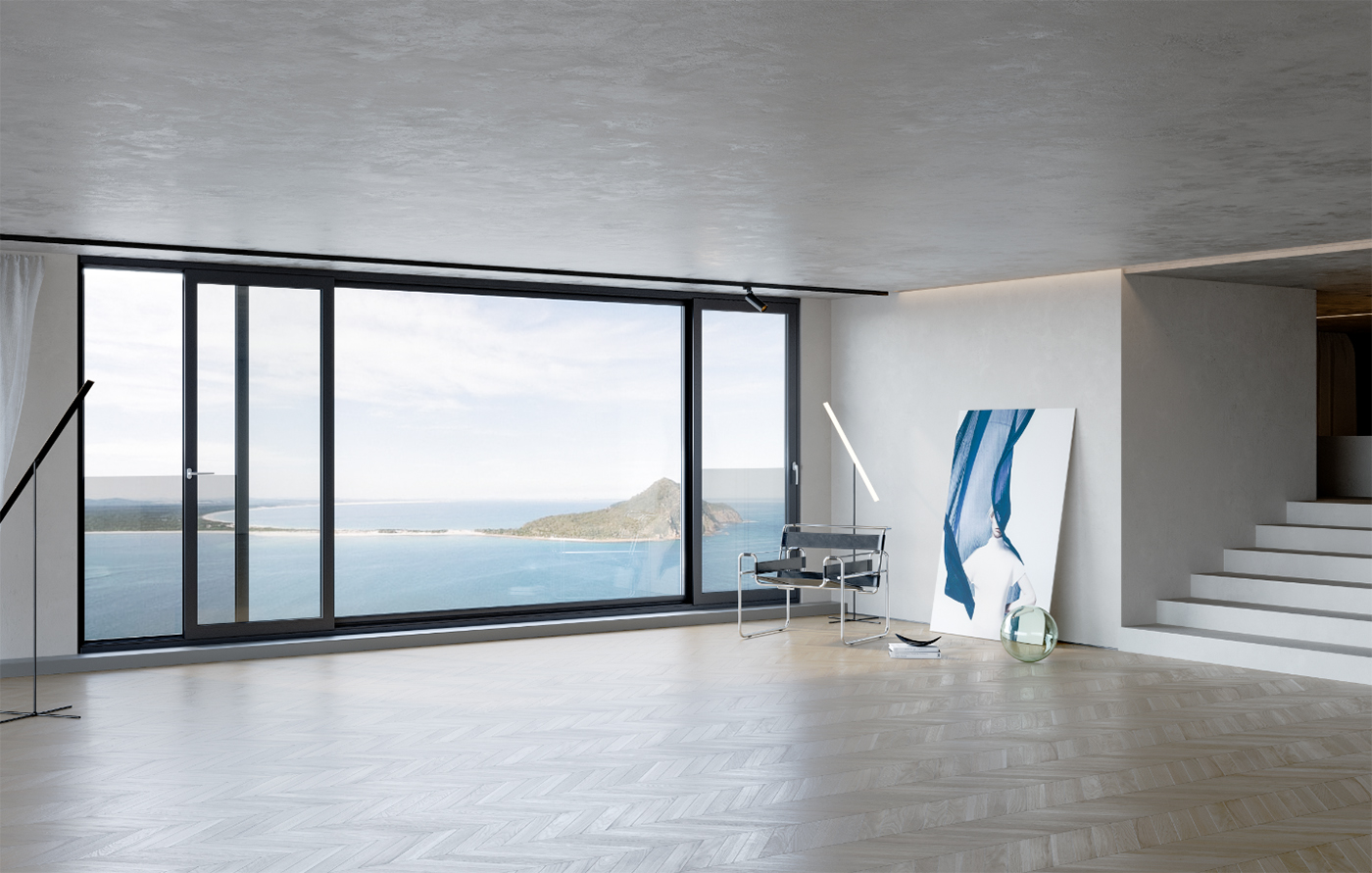 鉑金·GDT120A隔音隔熱壓緊推拉窗