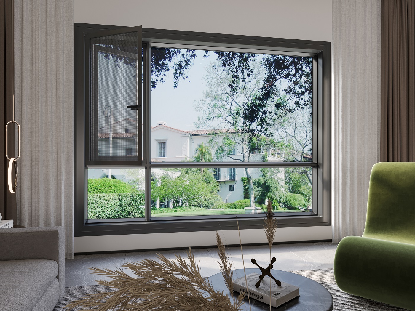 美度·GD110C時(shí)尚窄邊外平開窗